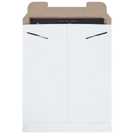 Bsc Preferred 11 x 13-1/2'' White Stayflats Mailers, 100PK BUY00017344